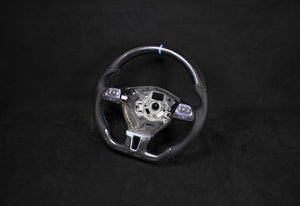 VOLKSWAGEN Passat B7 Skinn/Carbon Ratt Blå Detaljer - LZ-Customs