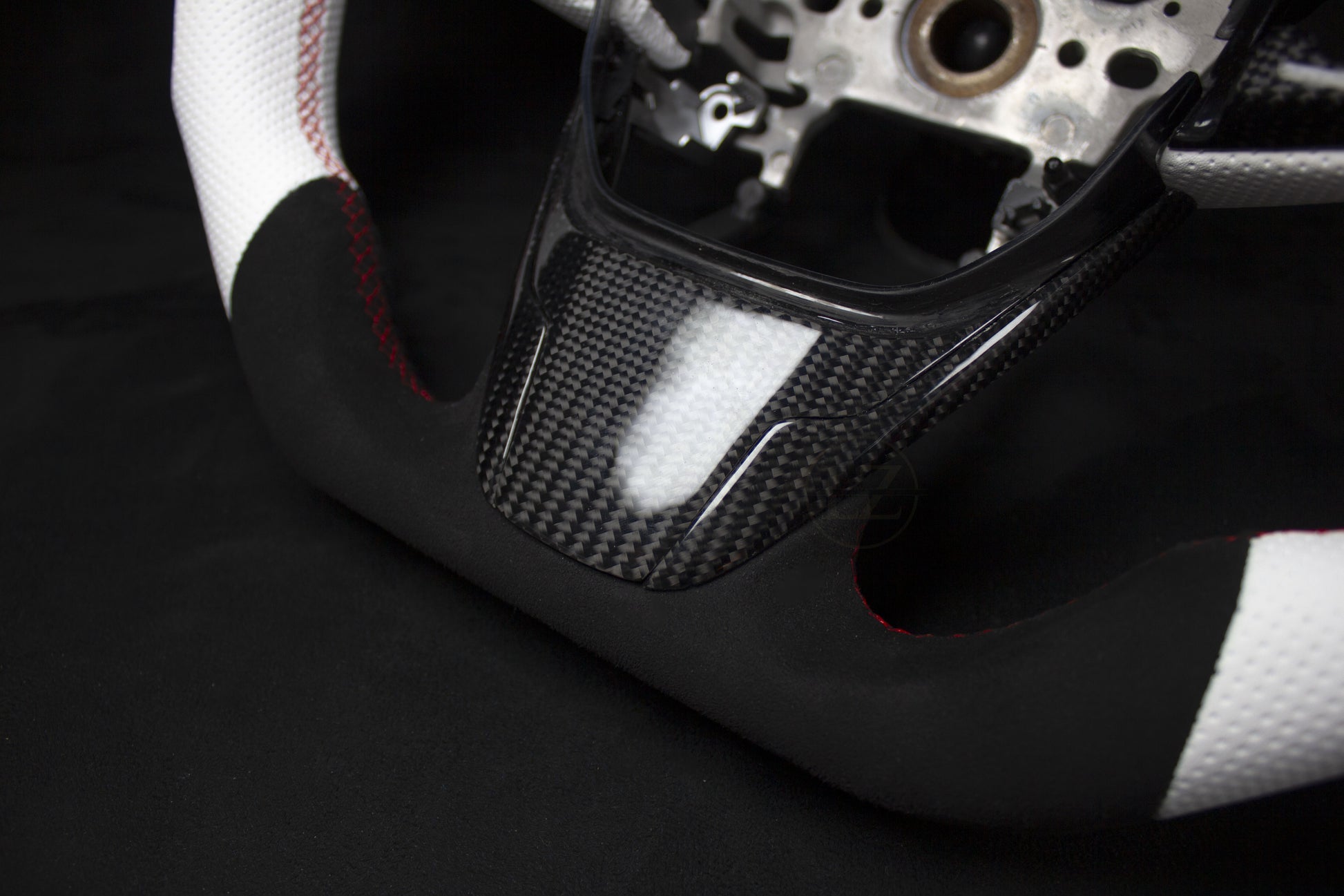 HONDA Civic R Alcantara/ Hvit Skinn LED Ratt - LZ-Customs