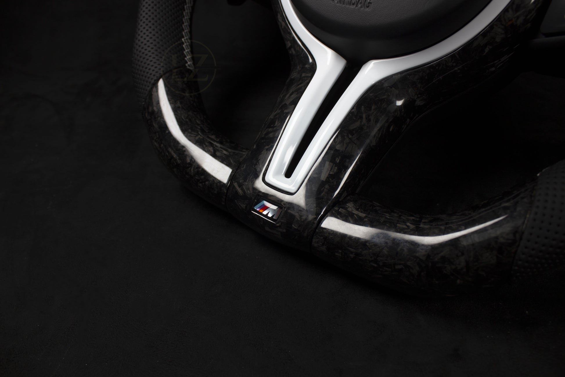 BMW F-Serie Forged Carbon Ratt, Hvite Detaljer - LZ-Customs