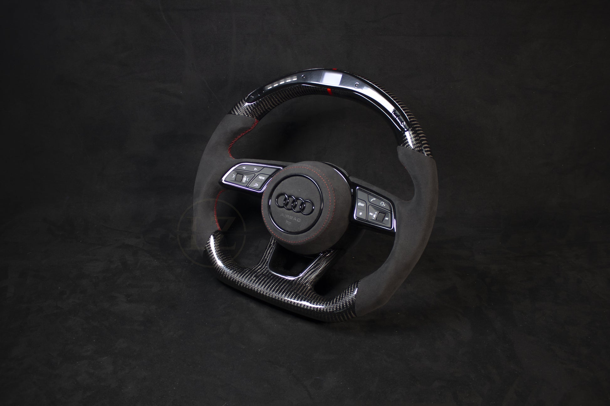 Audi B9 Alcantara Ratt Alcantara/Carbon Ratt Røde Detaljer - LZ-Customs