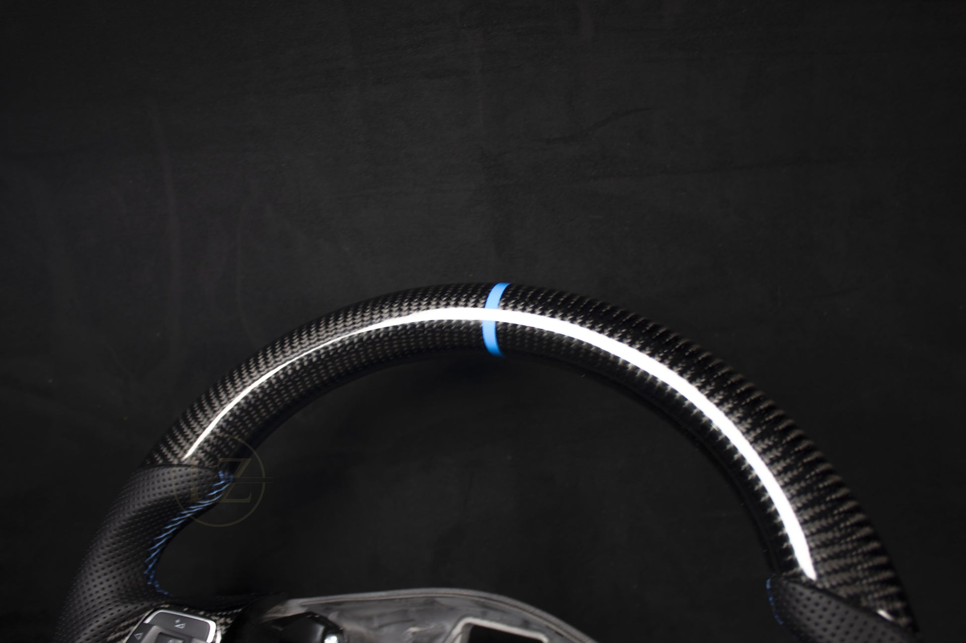 VOLKSWAGEN Passat B7 Skinn/Carbon Ratt Blå Detaljer - LZ-Customs