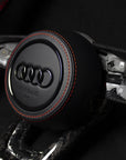 Audi B9 Forged Carbon Ratt Røde Detaljer - LZ-Customs