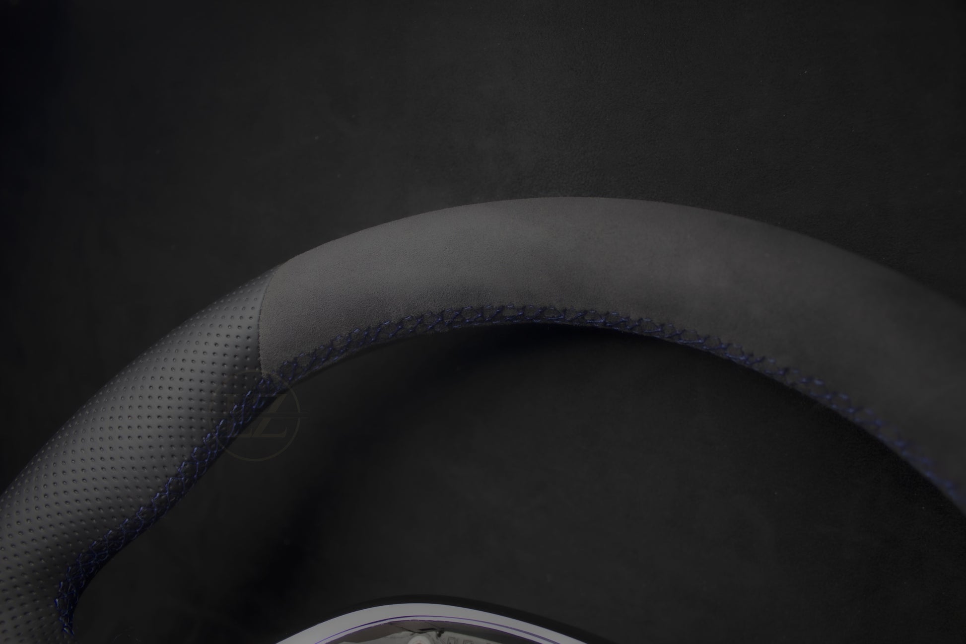 BMW G-Serie G80/G82/G20/G30 Alcantara Ratt Blå Detaljer - LZ-Customs