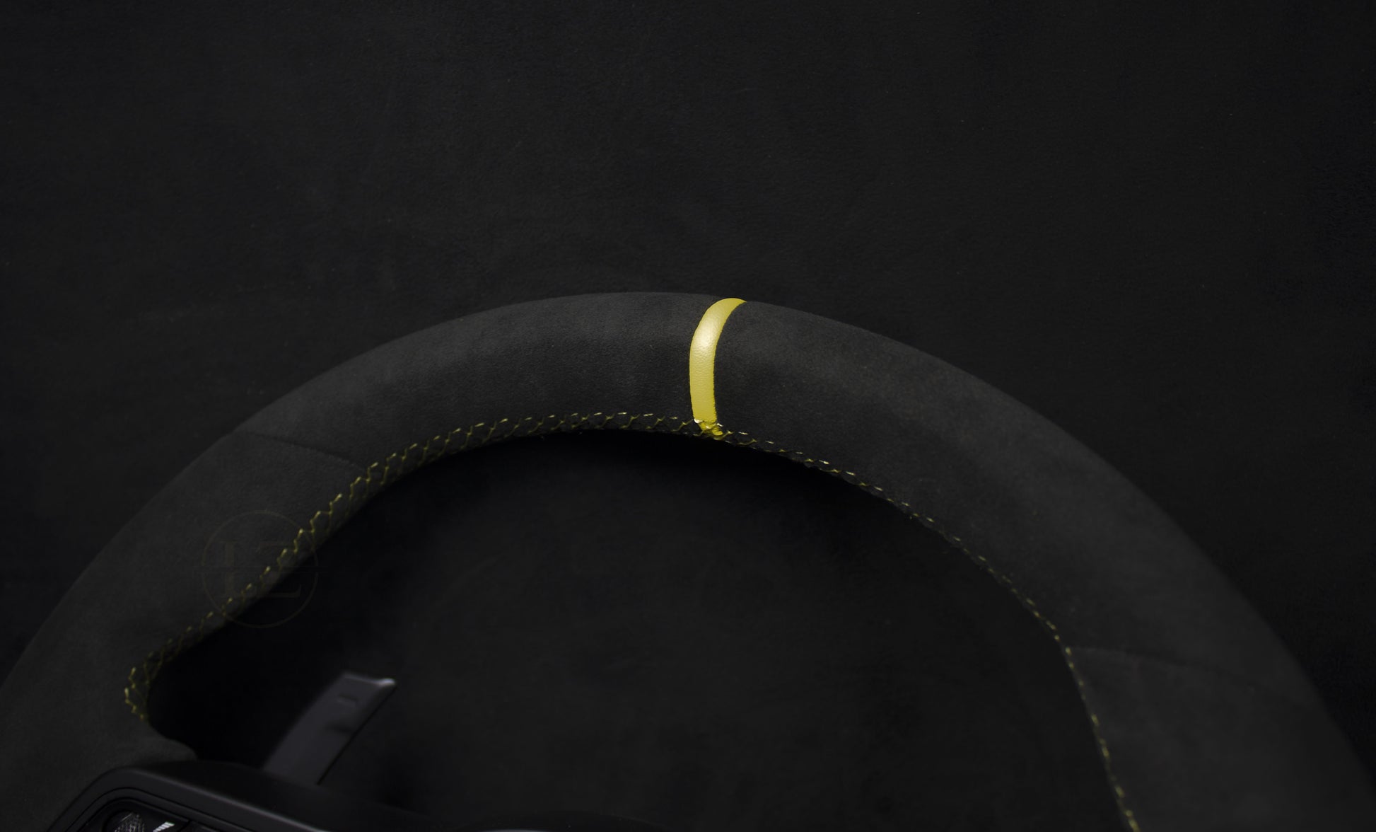 Porsche 911 Alcantara Ratt V2 Gule Detaljer - LZ-Customs