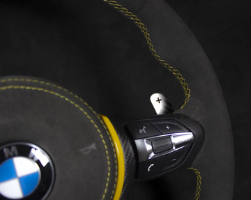 Magnetyczne łopatki zmiany biegów BMW z włókna węglowego w stylu G
