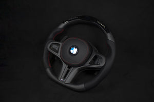 BMW G-Serie G80/G82/G20/G30 Alcantara/Matt Carbon LED Ratt - LZ-Customs