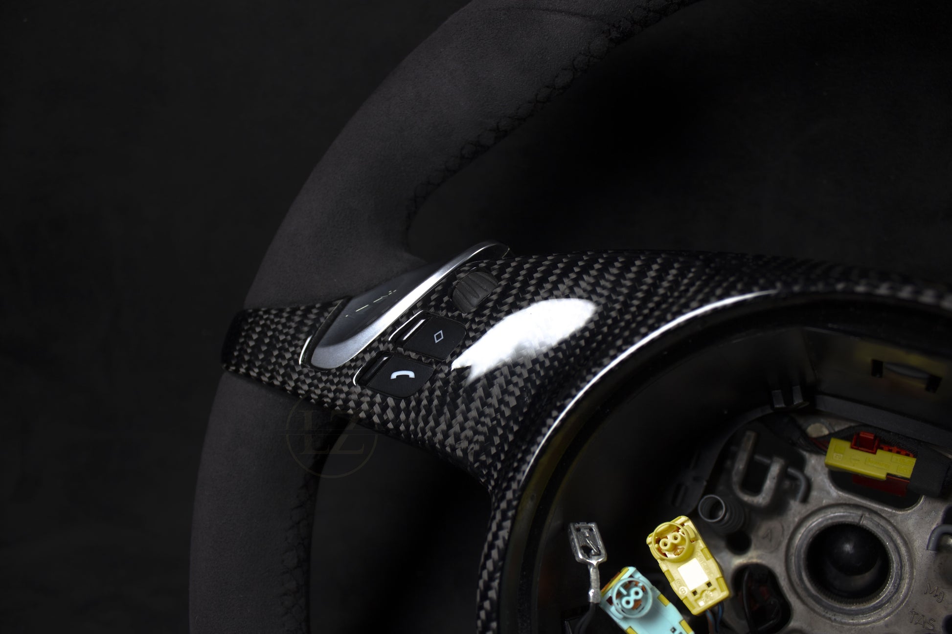 Porsche 958, 911 Alcantara Ratt Gule Detaljer - LZ-Customs