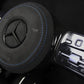 Mercedes-Benz C63 AMG Alcantara Ratt Blå detaljer - LZ-Customs