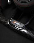 Kierownica Audi R8 Alcantara/Carbon LED w kolorze czerwonym