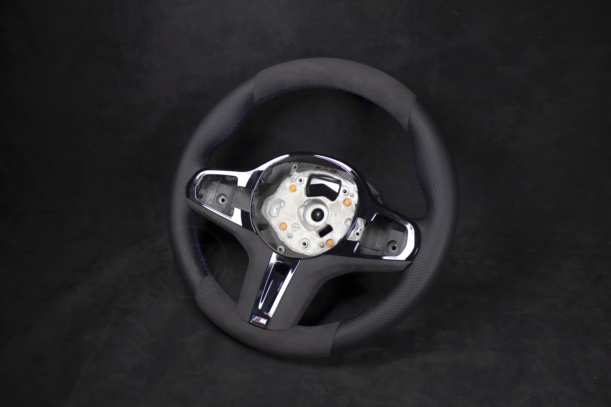 BMW G-Serie G80/G82/G20/G30 Alcantara Ratt Blå Detaljer - LZ-Customs