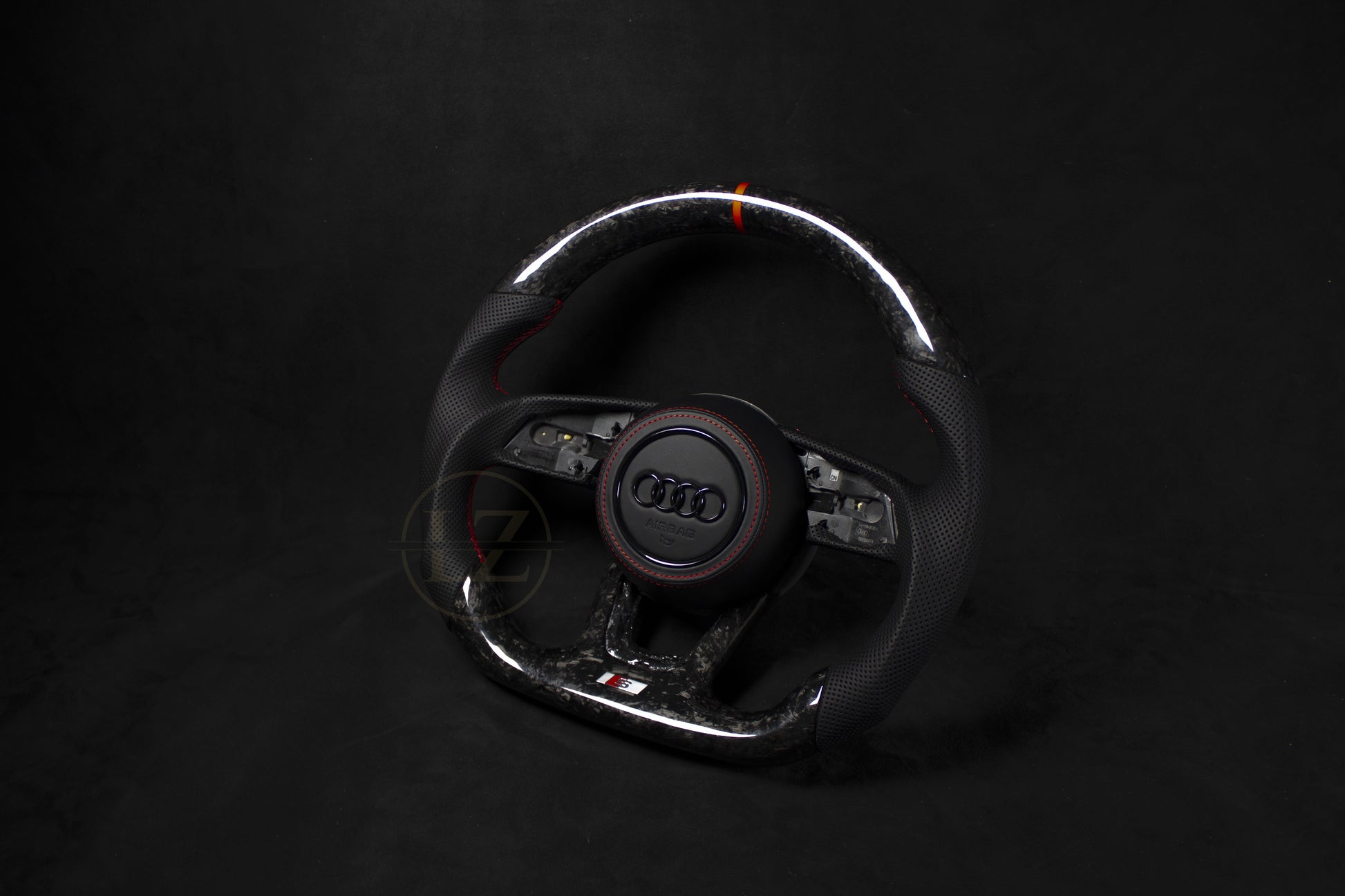 Audi B9 Forged Carbon Ratt Røde Detaljer - LZ-Customs