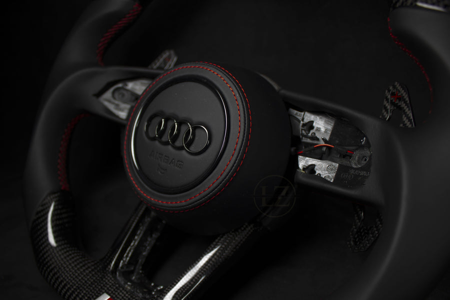Audi B9.5 Carbon Ratt Røde Detaljer - LZ-Customs