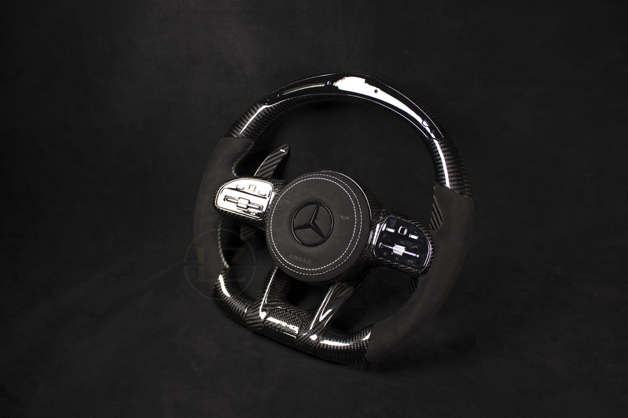 Mercedes-Benz C63 AMG Carbon/Alcantara LED Ratt Hvite Detaljer - LZ-Customs