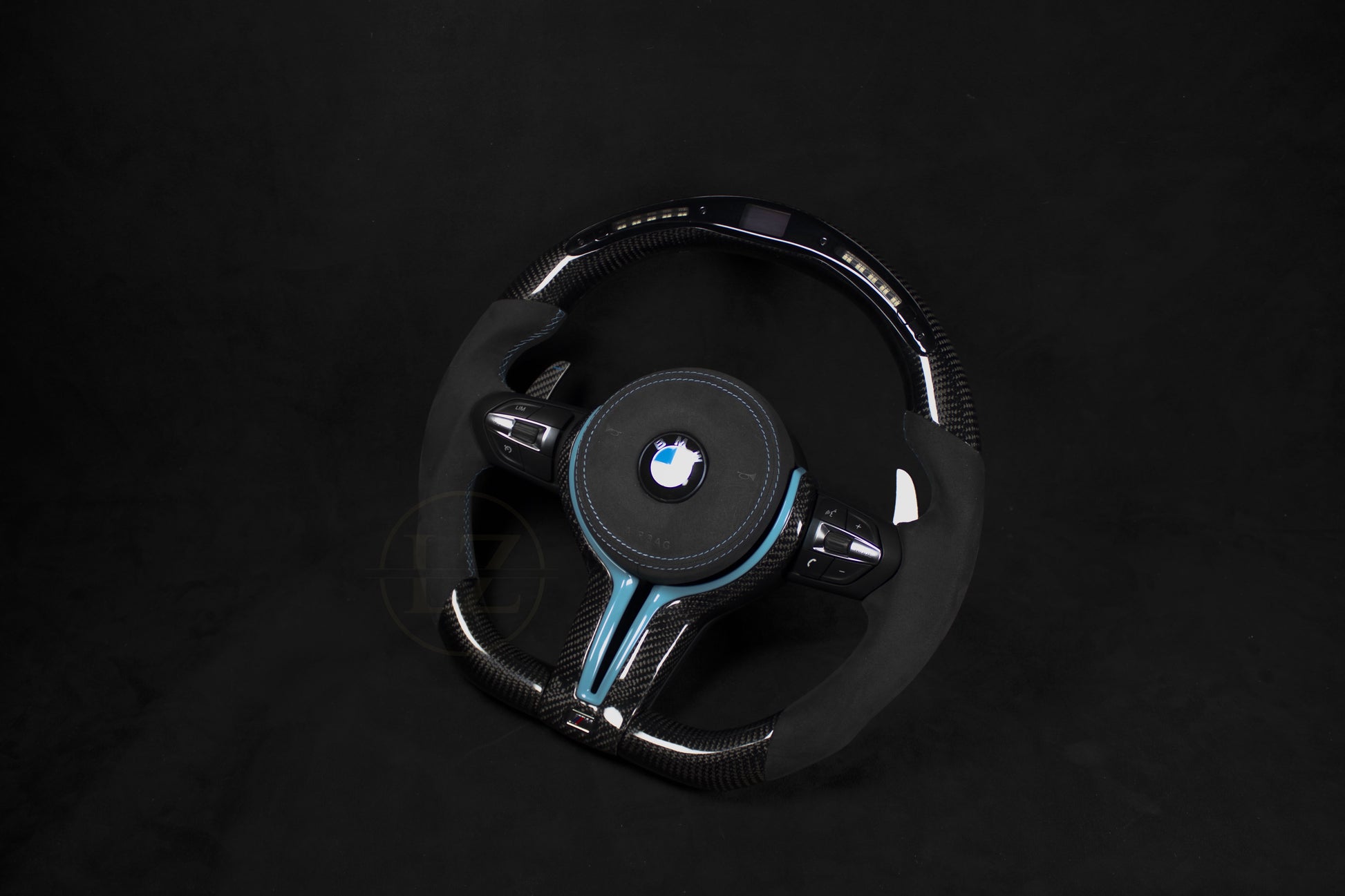 BMW F-Serie Alcantara/Carbon Ratt, LED Yas Marina Blå Detaljer - LZ-Customs