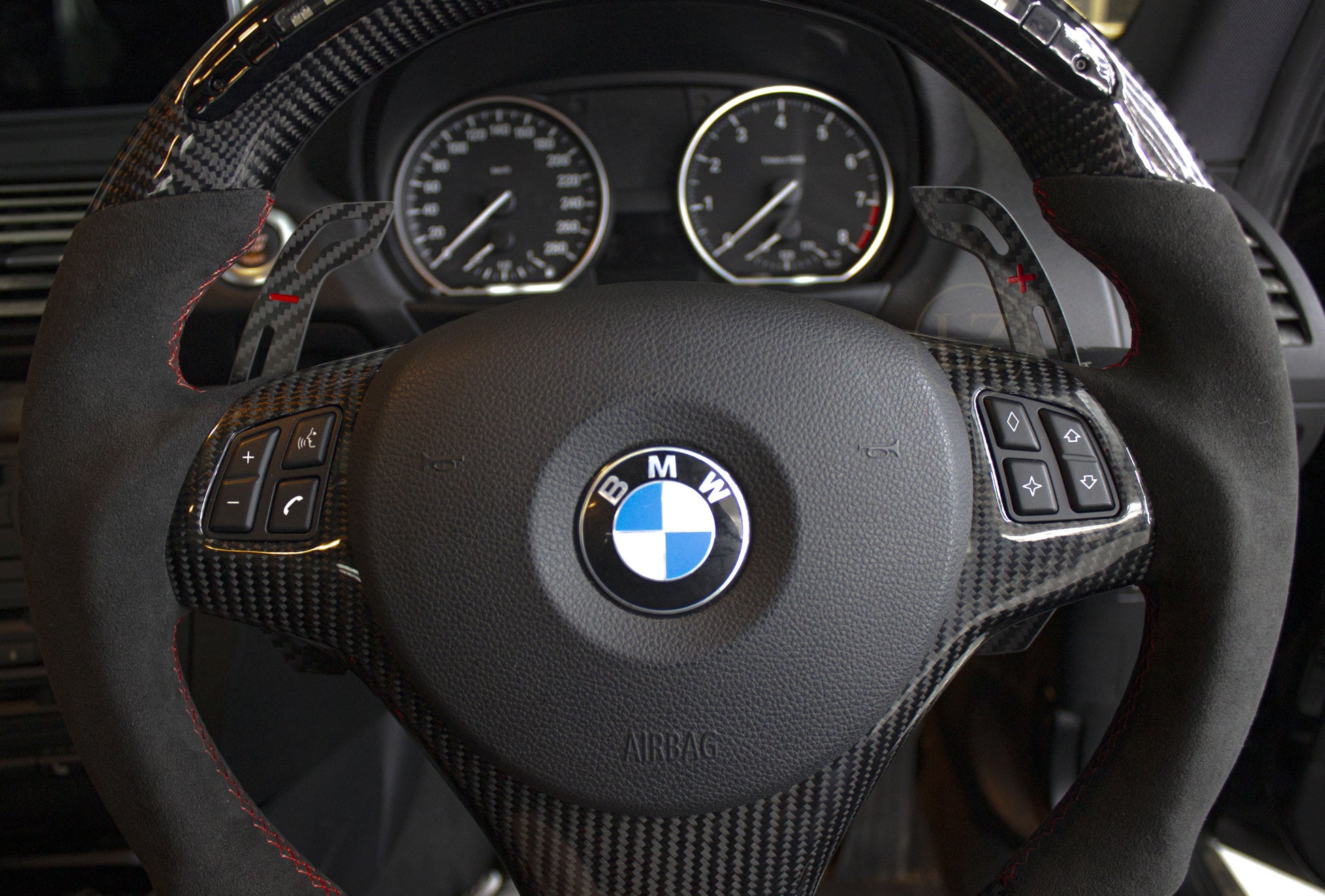 BMW E90,E91,E92, E9X Magnetiske Carbon Paddle Shiftere V2 - LZ-Customs
