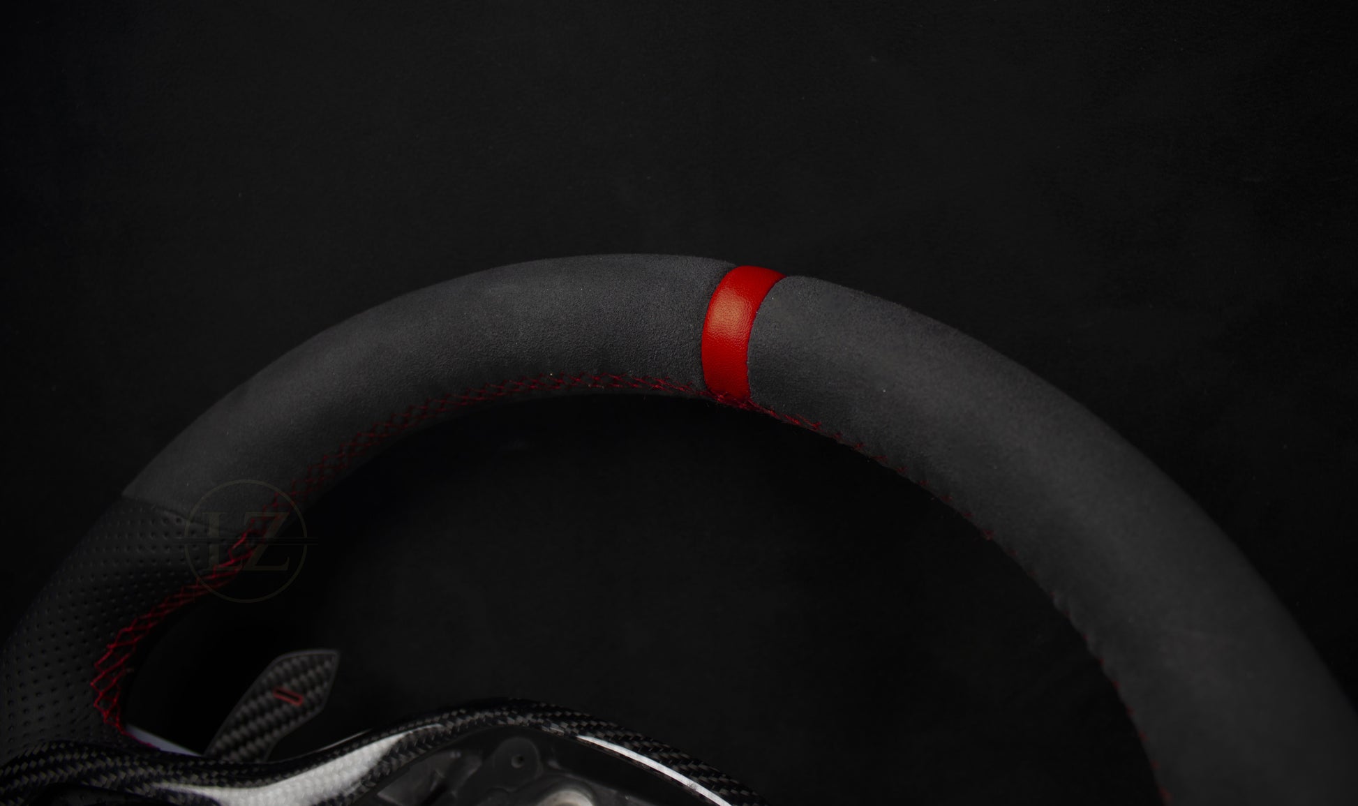 BMW G-Serie G80/G82/G20/G30 Alcantara/Skinn Ratt Røde Detaljer - LZ-Customs