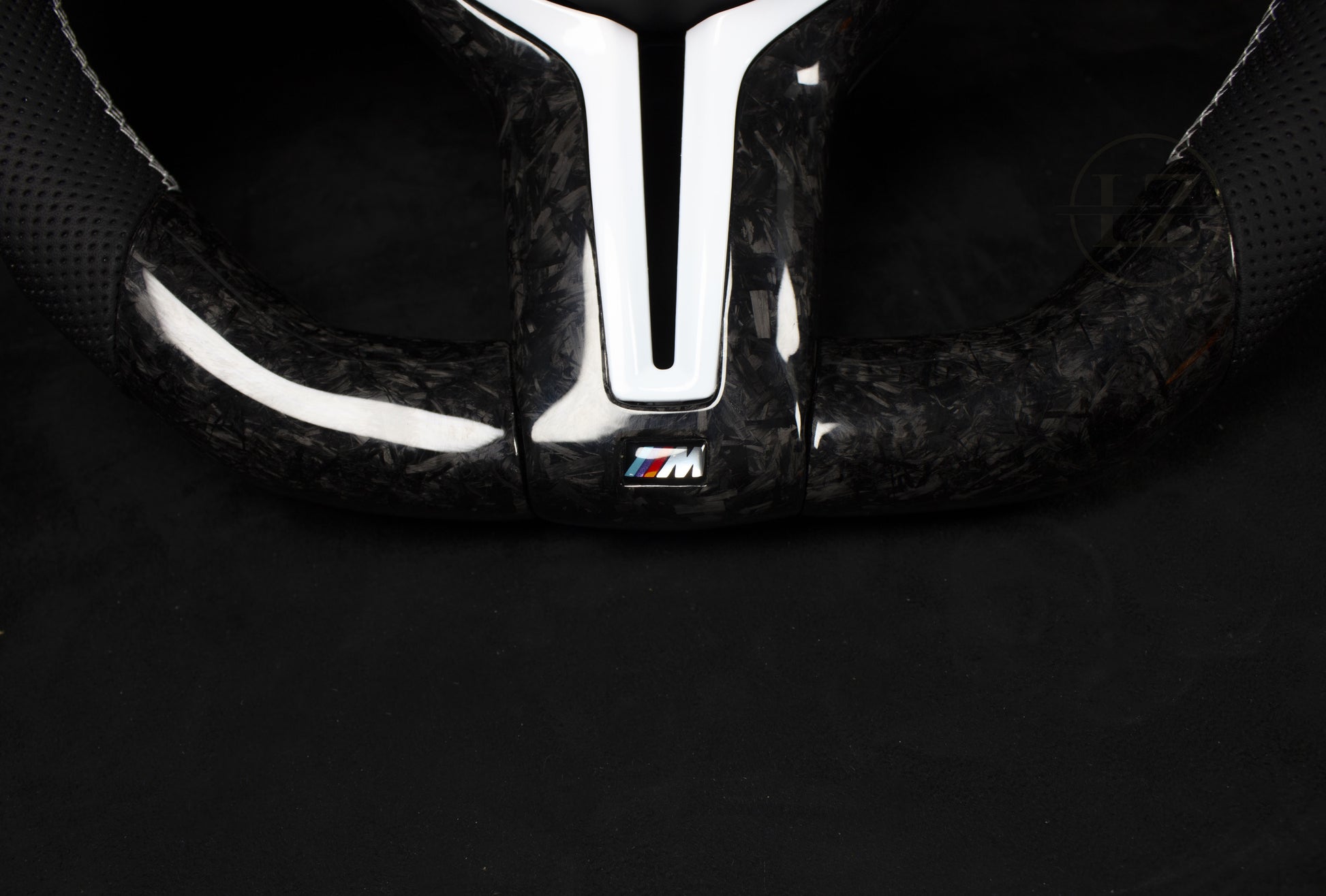 BMW F-Serie Forged Carbon Ratt, Hvite Detaljer - LZ-Customs