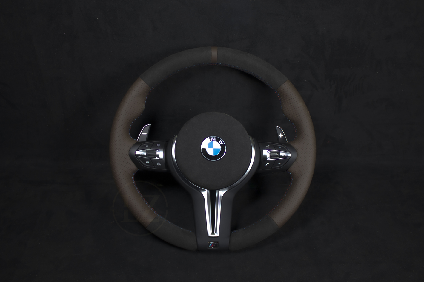 BMW F-Serie Brunt Skinn/Alcantara Ratt