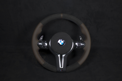 BMW F-Serie Brunt Skinn/Alcantara Ratt