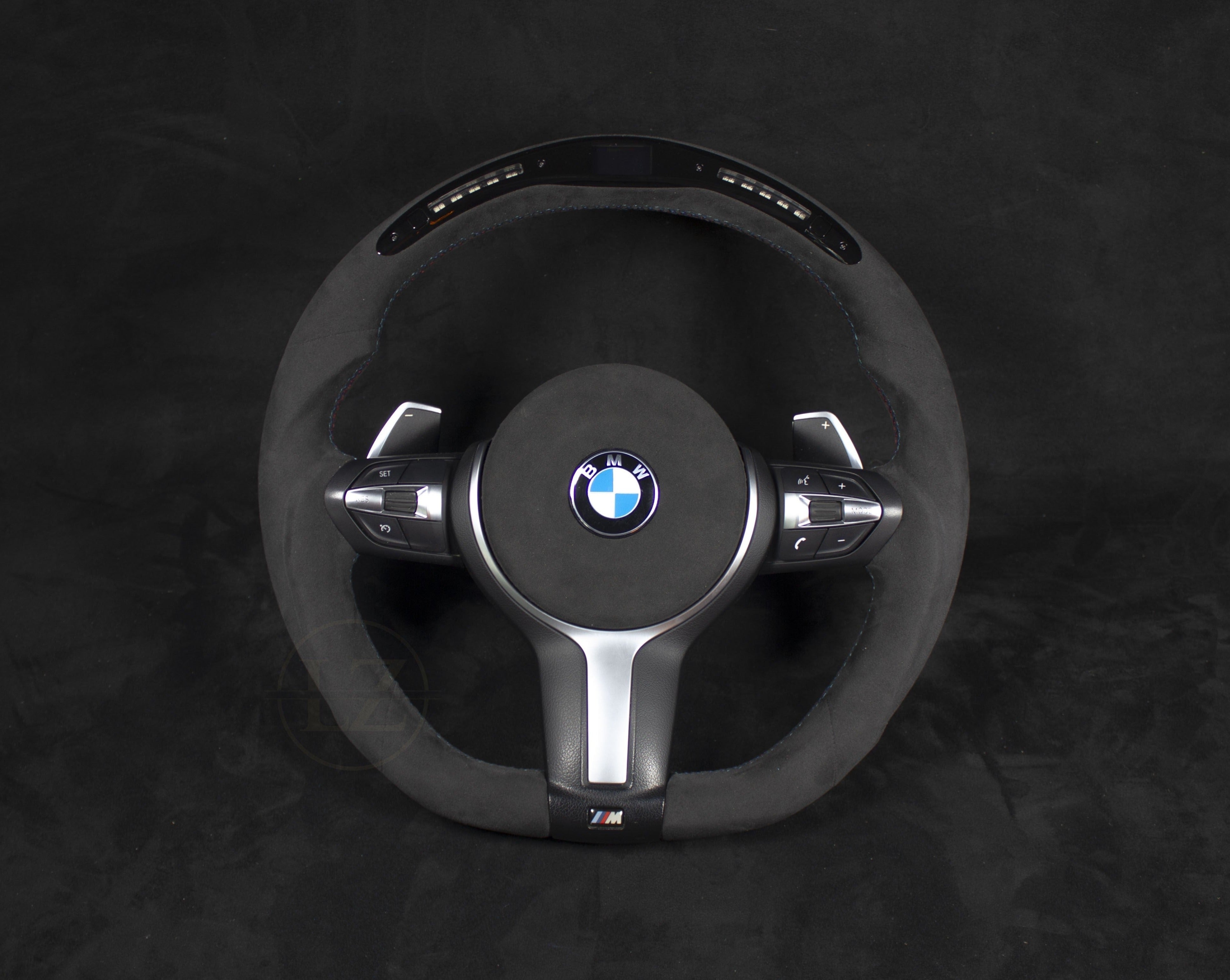 BMW F10/F11 Komplett Alcantara LED Ratt – Unikt Håndlaget Ratt – LZ-Customs