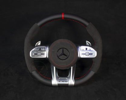 Mercedes-Benz C63 AMG Alcantara/Skinn Ratt - LZ-Customs