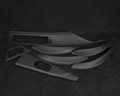BMW F30,F80,F32,F82,F31,F36 Nappa Skinn Interiør Lister Hvite Sømmer - LZ-Customs