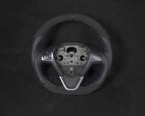 Ford Transit Alcantara/Skinn Ratt, Blå Detaljer - LZ-Customs