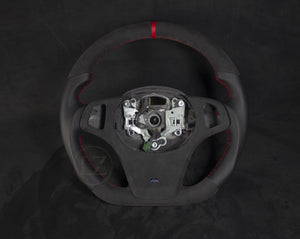 BMW E5X Alcantara/Skinn Ratt Røde Detaljer - LZ-Customs