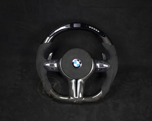 BMW F-Serie Alcantara/Carbon Ratt, LED Blå Detaljer - LZ-Customs