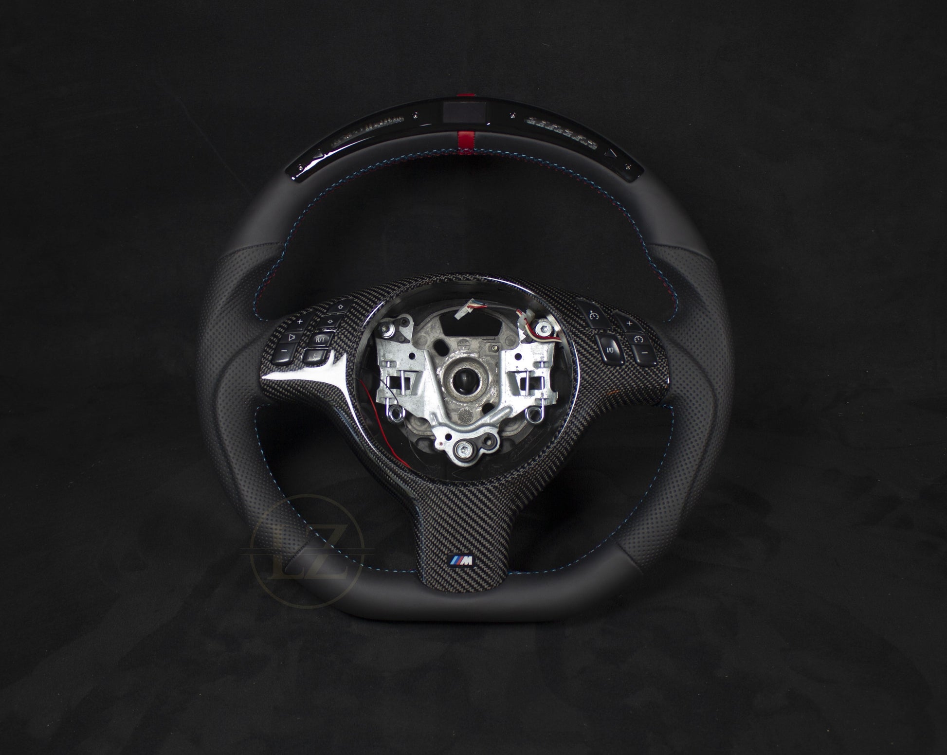 BMW E46 Skinn LED Ratt Røde Detaljer - LZ-Customs