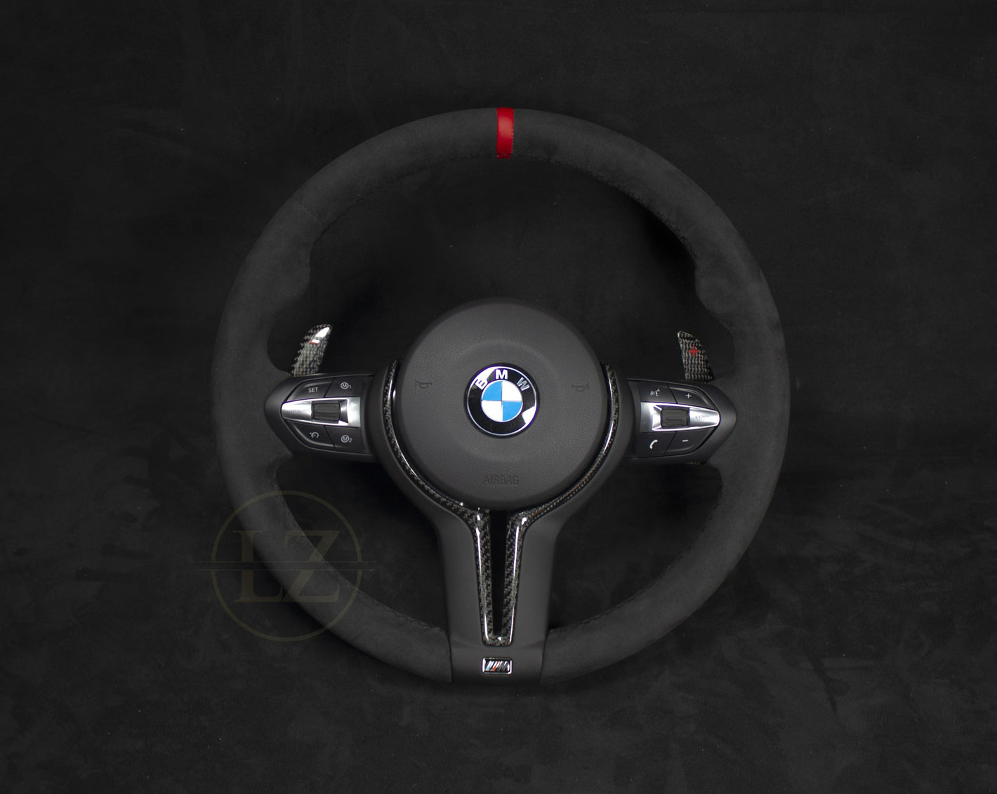 BMW F10/F11 Komplett Facelift Alcantara Ratt Carbon innerdel - LZ-Customs