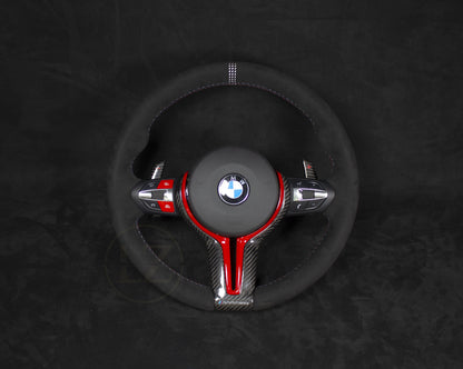 BMW F-Serie Alcantara CS Ratt Røde Detaljer - LZ-Customs