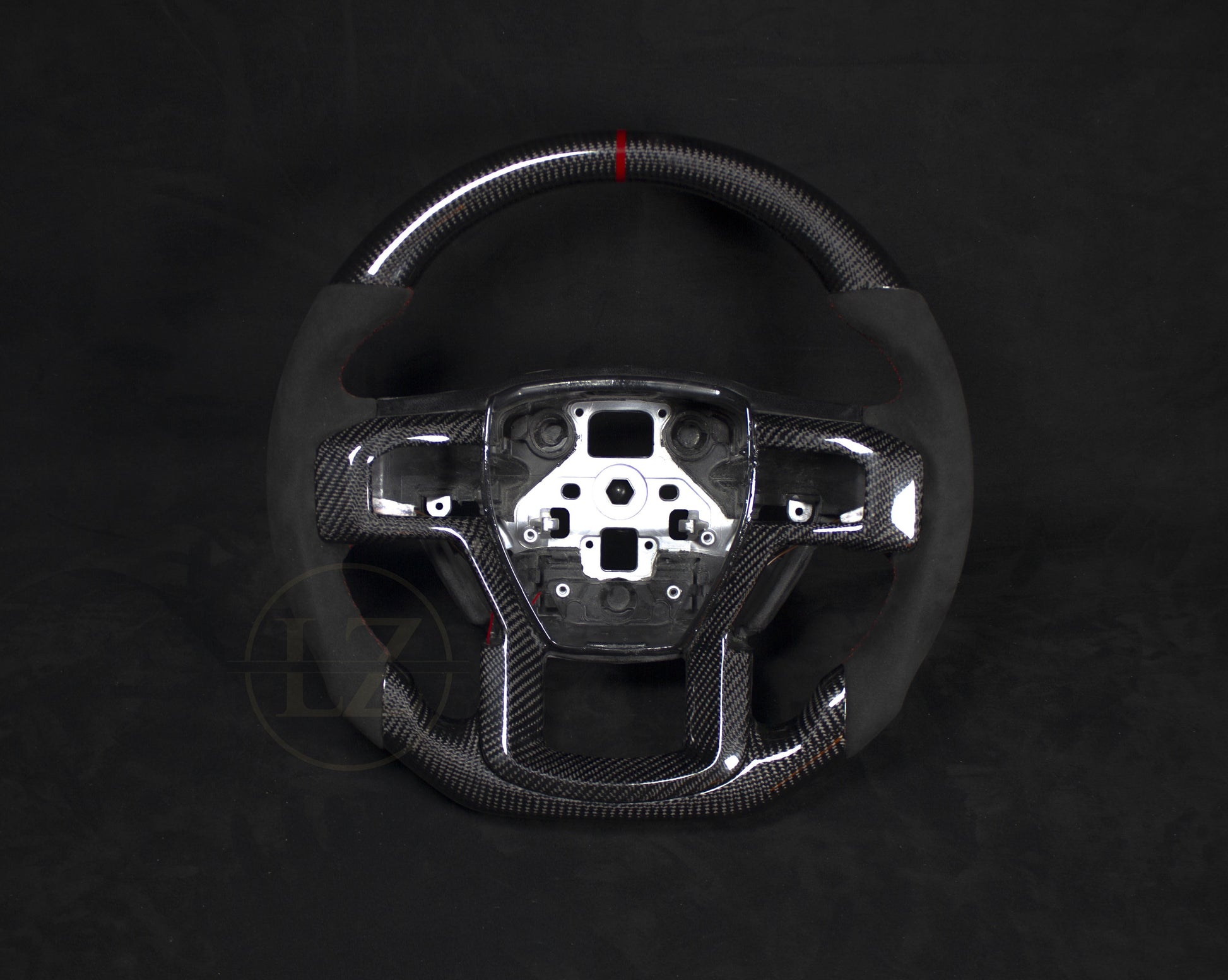 Ford F-150 Carbon og Alcantara Ratt Røde Detaljer - LZ-Customs