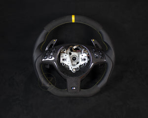 BMW E46 Skinn Ratt Gule Detaljer - LZ-Customs