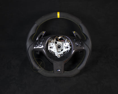 BMW E46 Skinn Ratt Gule Detaljer - LZ-Customs