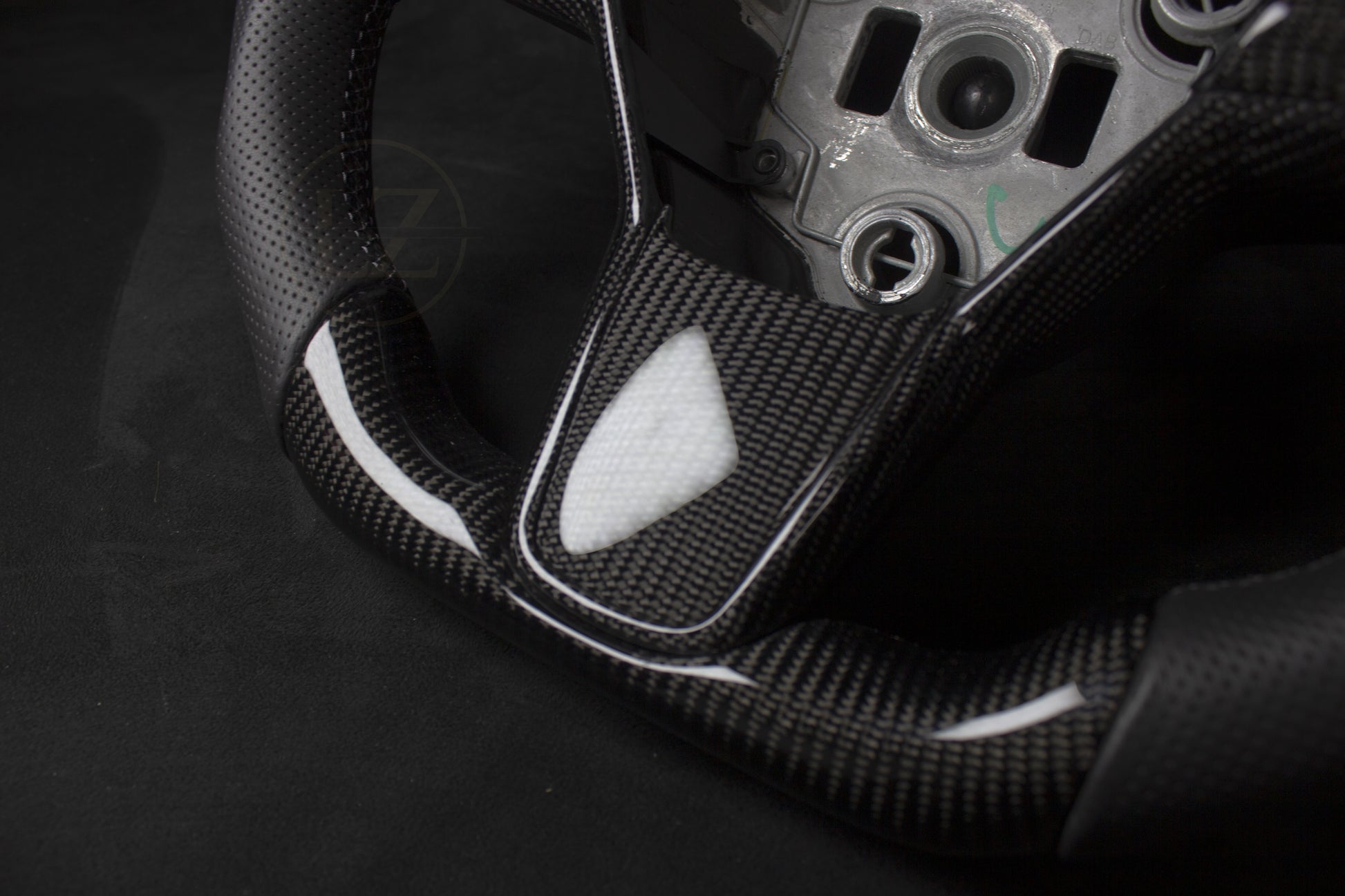 Tesla Model 3/Y Skinn/Carbon Ratt Grå Detaljer - LZ-Customs