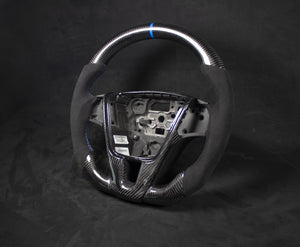 Volvo Carbon/Alcantara Ratt Blå Detaljer - LZ-Customs