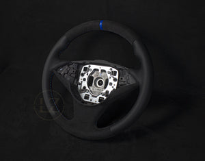 BMW E6X Skinn/Alcantara Ratt Blå Detaljer - LZ-Customs