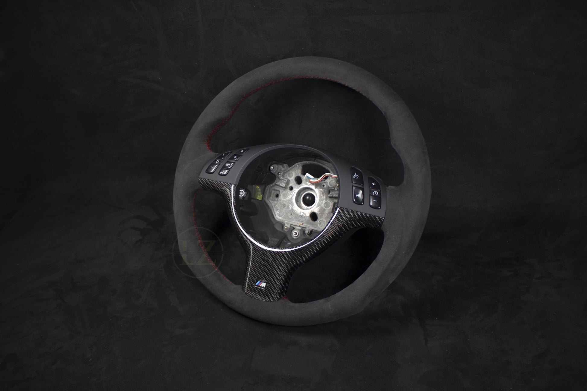 BMW E46 Alcantara Ratt Rød Detaljer - LZ-Customs