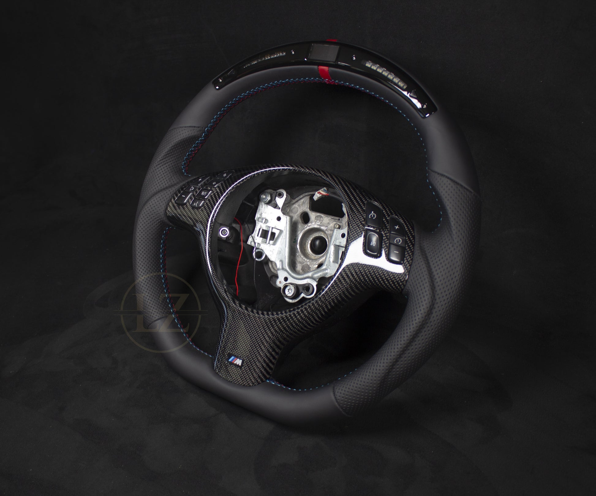 BMW E46 Skinn LED Ratt Røde Detaljer - LZ-Customs