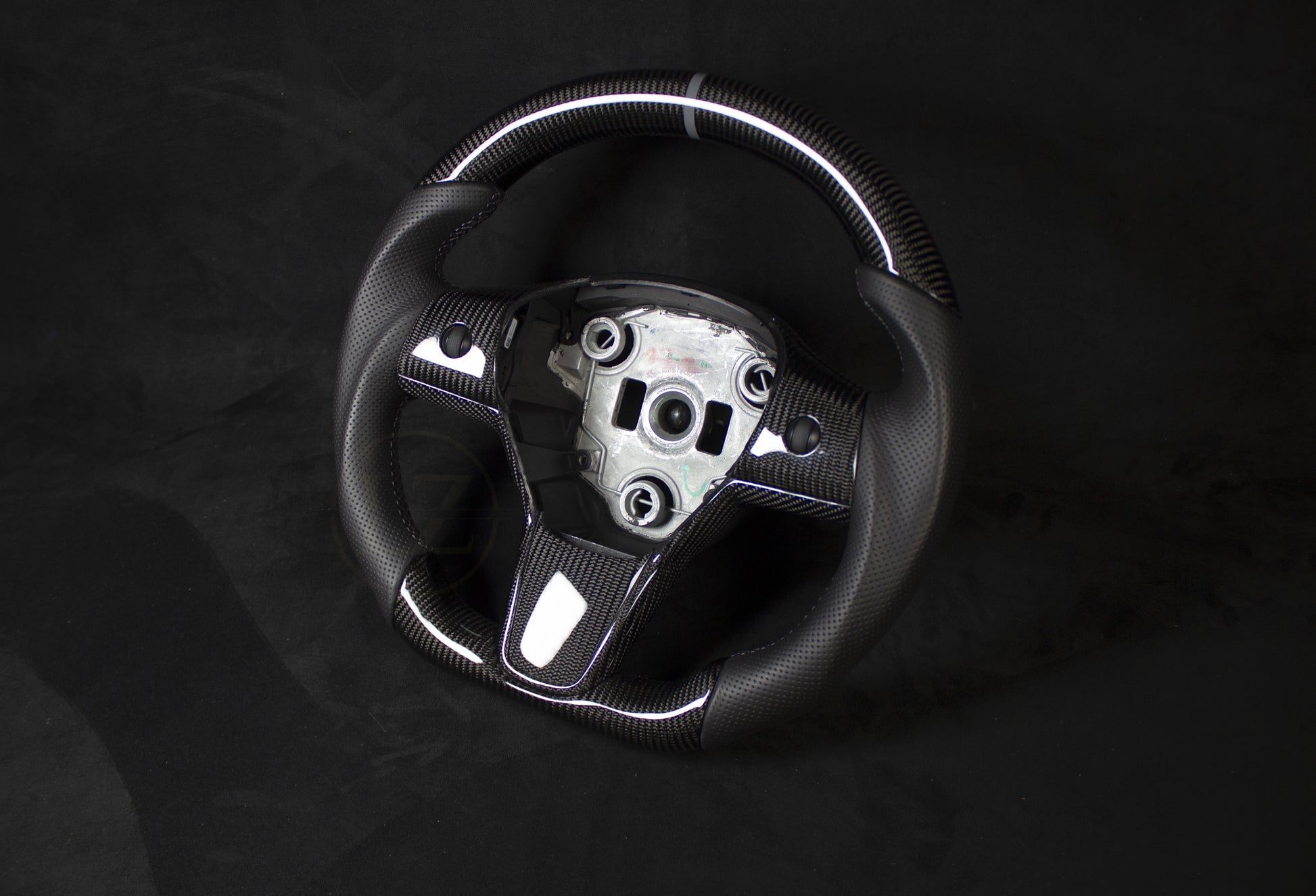 Tesla Model 3/Y Skinn/Carbon Ratt Grå Detaljer - LZ-Customs