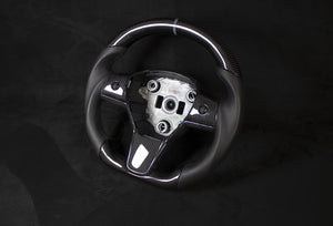 Tesla Model 3/Y Skinn/Carbon Ratt Grå Detaljer - LZ-Customs