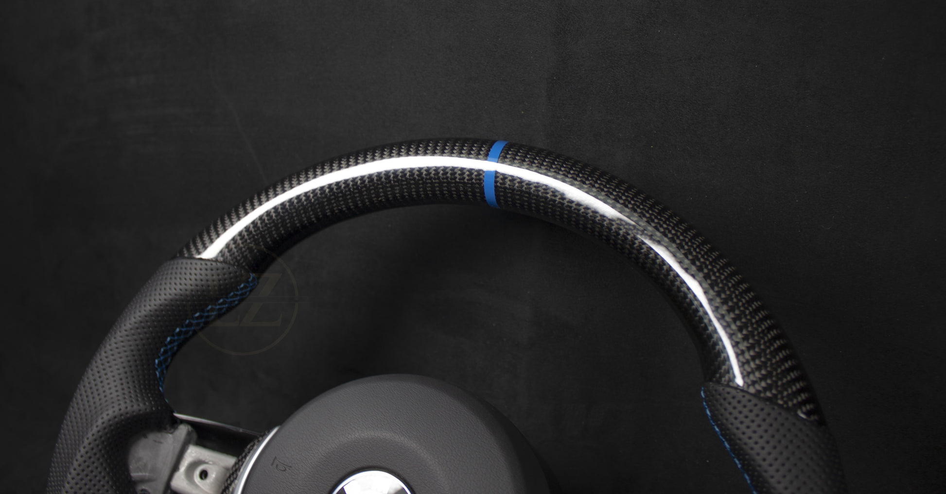 BMW F2X,3X,8X Carbon/Skinn Ratt, Blå Detaljer - LZ-Customs