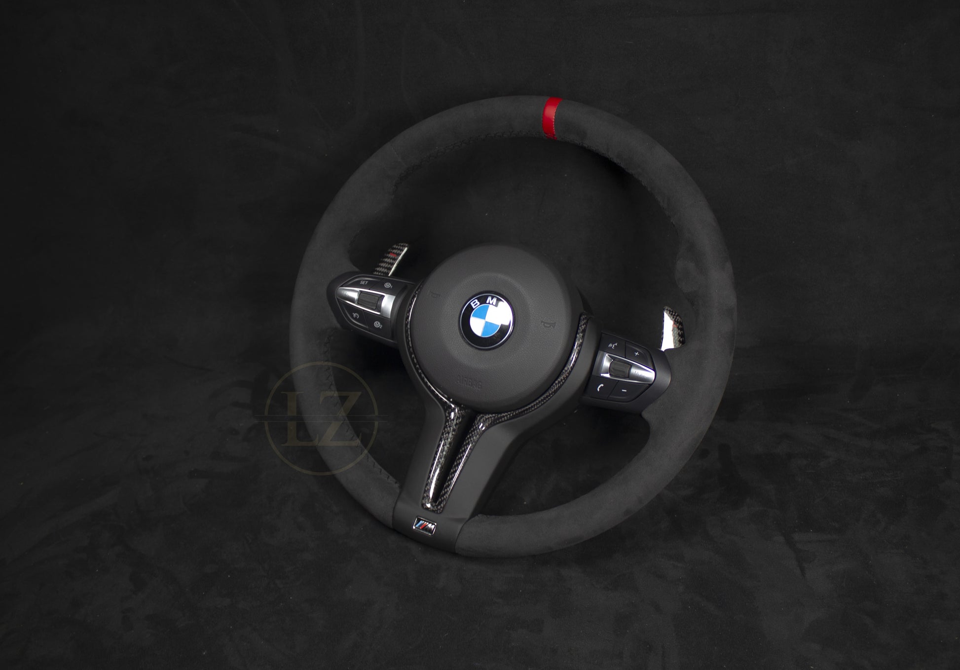 BMW F10/F11 Komplett Facelift Alcantara Ratt Carbon innerdel - LZ-Customs