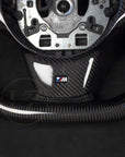 BMW E6X Carbon/Skinn Ratt Røde Detaljer - LZ-Customs