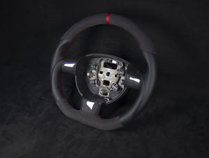 Ford Focus ST/RS MK2 Alcantara/Skinn Ratt, Røde Detaljer - LZ-Customs