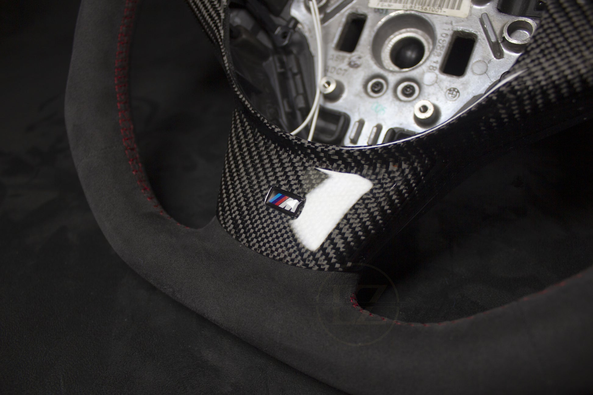 BMW E60, E61 Alcantara LED Ratt Rød Detaljer - LZ-Customs