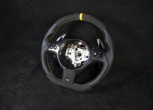 BMW E46 Skinn Ratt Gule Detaljer - LZ-Customs