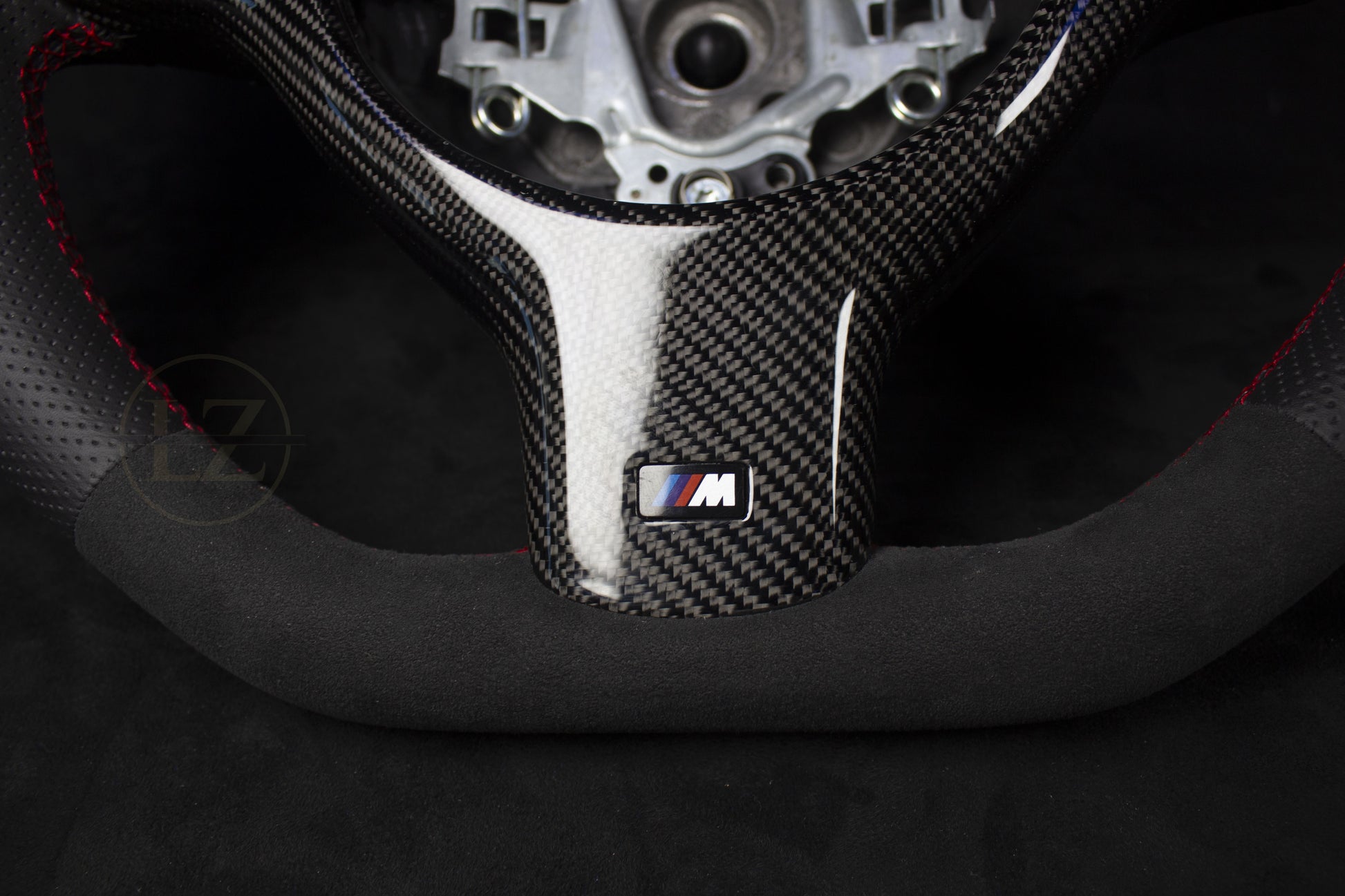 BMW E46 Skinn Ratt Rød Detaljer - LZ-Customs