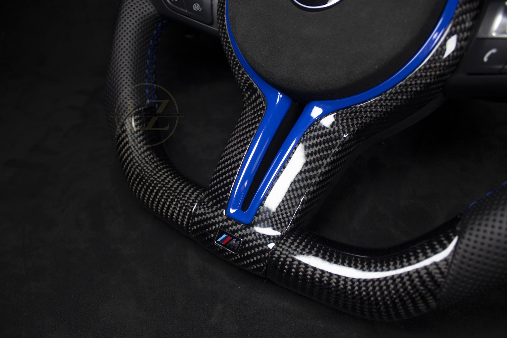 BMW F10/F11 Carbon Ratt, LED Blå Detaljer - LZ-Customs